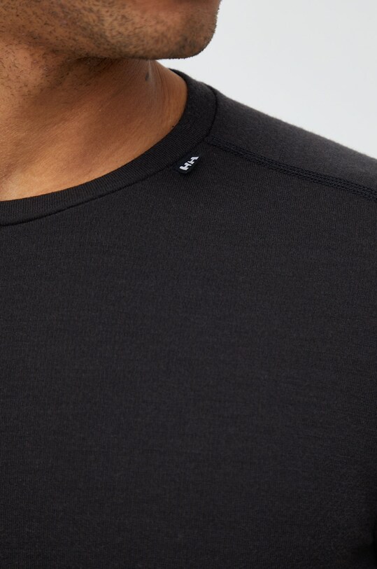 Helly Hansen longsleeve funcțional din lână LIFA MERINO 49364 negru