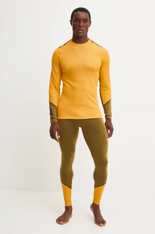Helly Hansen jambiere funcționale LIFA MERINO 49366 galben AW25