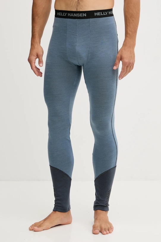 Helly Hansen legginsy funkcyjne LIFA MERINO niebieski 49366