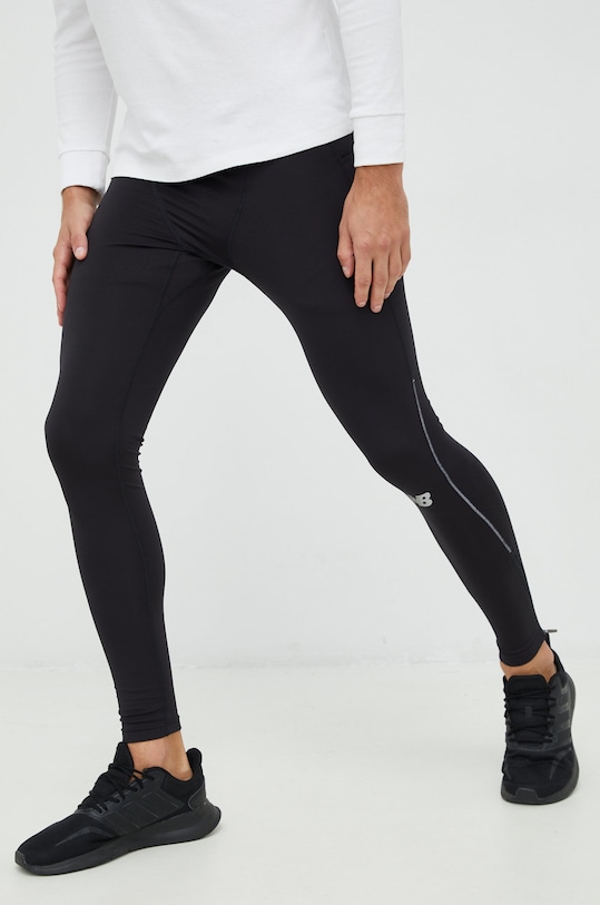 New Balance Bežecké legíny Impact Run s elastanom čierna MP21273BK