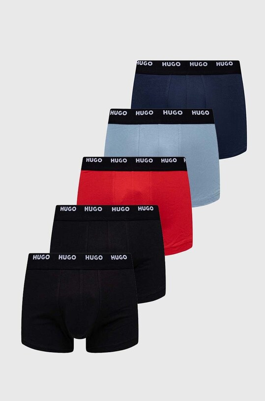 Boksarice HUGO 5-pack Pletenina pisana 50479944