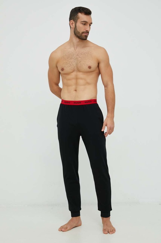 HUGO spodnie piżamowe 50480236 czarny AW22