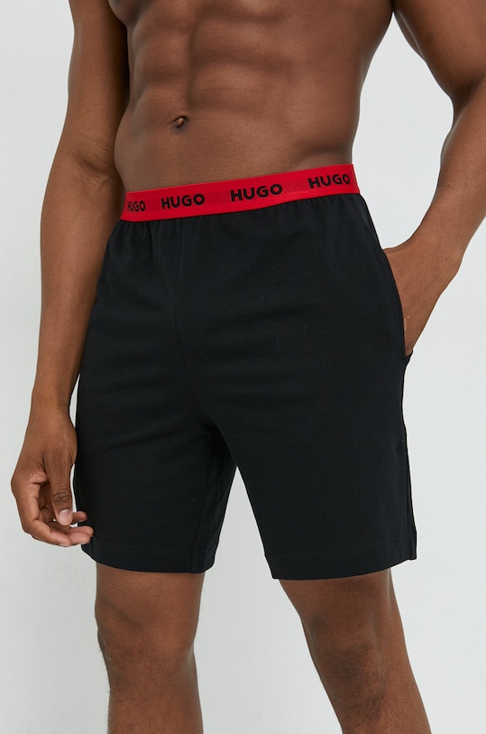Късо долнище на пижама HUGO 50480590 черен SS23