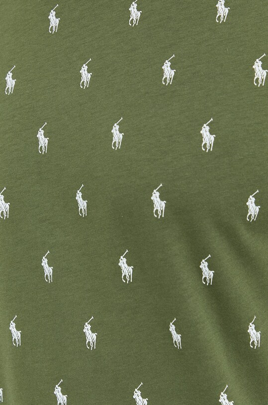 Βαμβακερή πιτζάμα μπλουζάκι Polo Ralph Lauren 714830281012 πράσινο