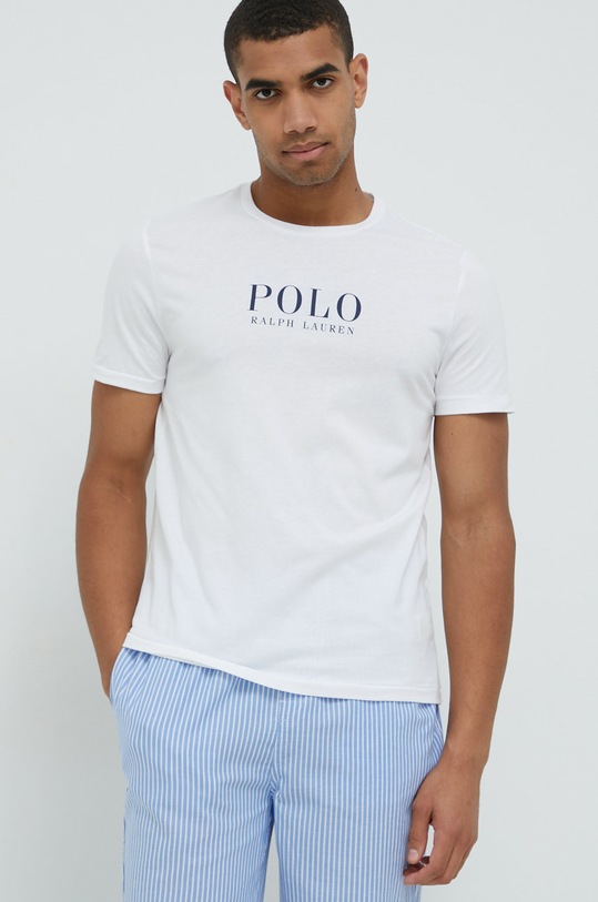 Polo Ralph Lauren piżama bawełniana 714866979003 niebieski AW22