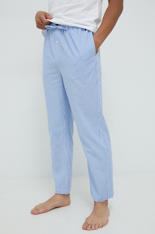 Odzież Polo Ralph Lauren piżama bawełniana 714866979003 niebieski