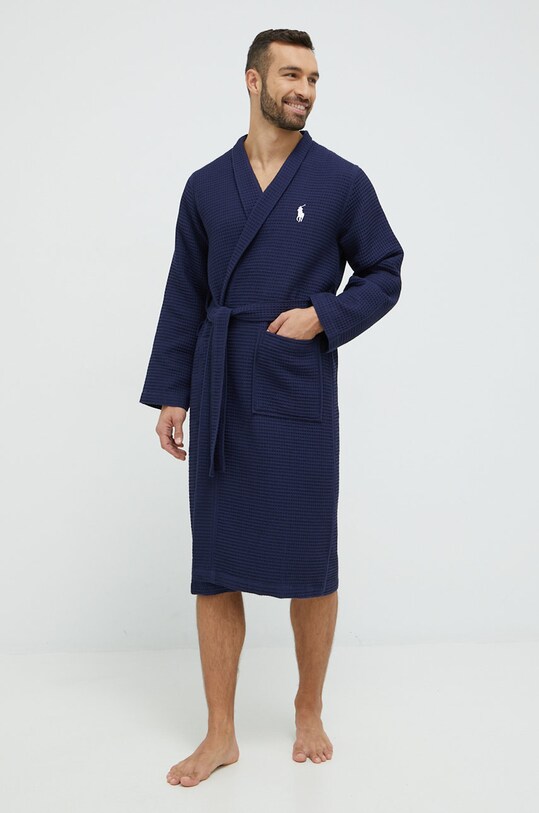 Polo Ralph Lauren szlafrok dzianina granatowy 714883901001