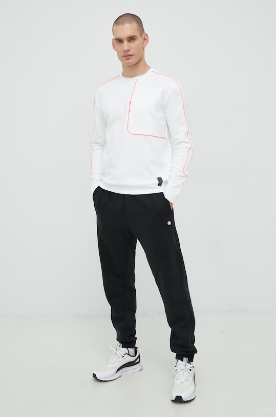 Bežecké tričko s dlhým rukávom Under Armour 1374423 biela AW22