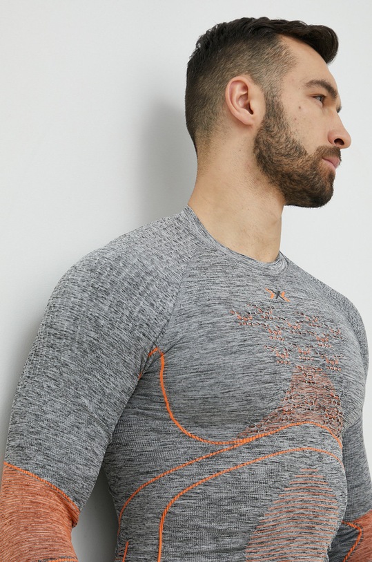 X-Bionic longsleeve funzionale Energy Accumulator 4.0 sport invernali grigio EA.WT41W19M