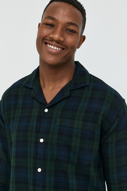 Odzież Abercrombie & Fitch koszula piżamowa KI113.3200.300 zielony