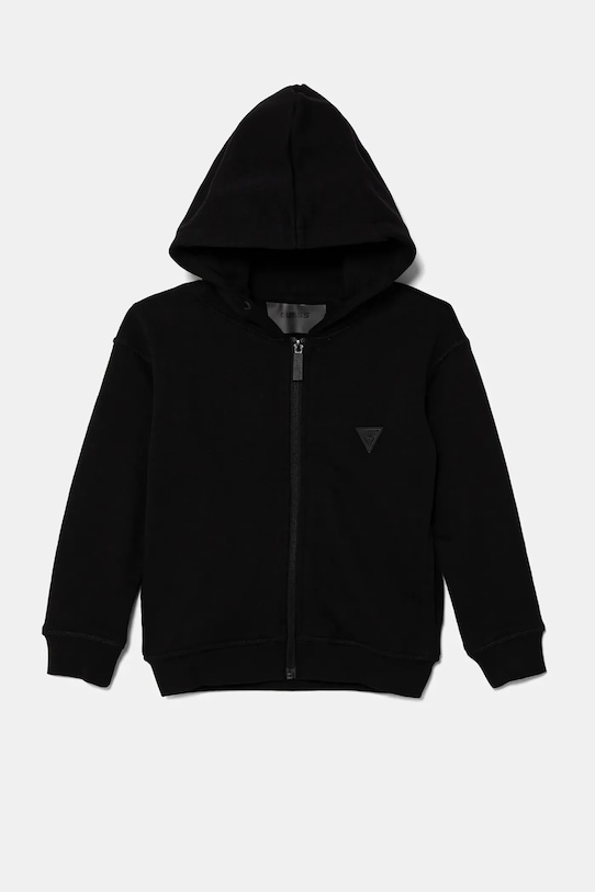 Guess bluza dziecięca z kapturem czarny L2YQ44.KAIJ1