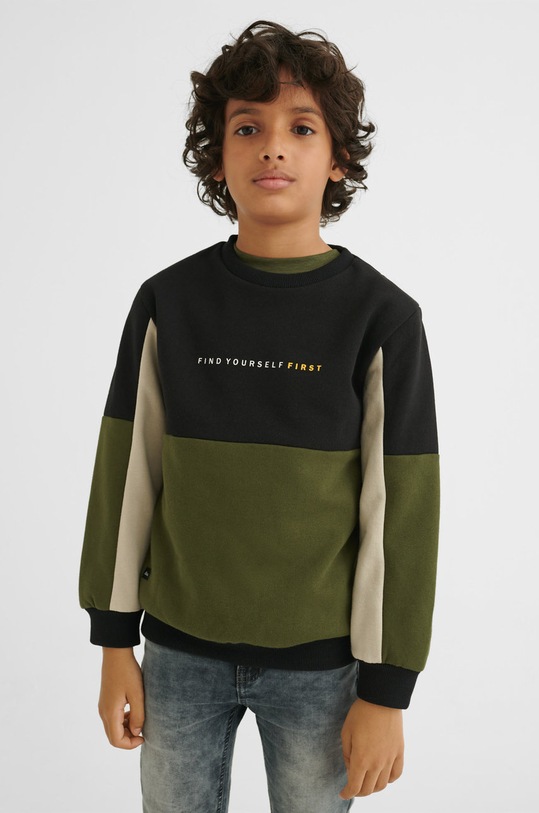 Mayoral bluza dziecięca wzorzyste zielony 7447.7C.JUNIOR