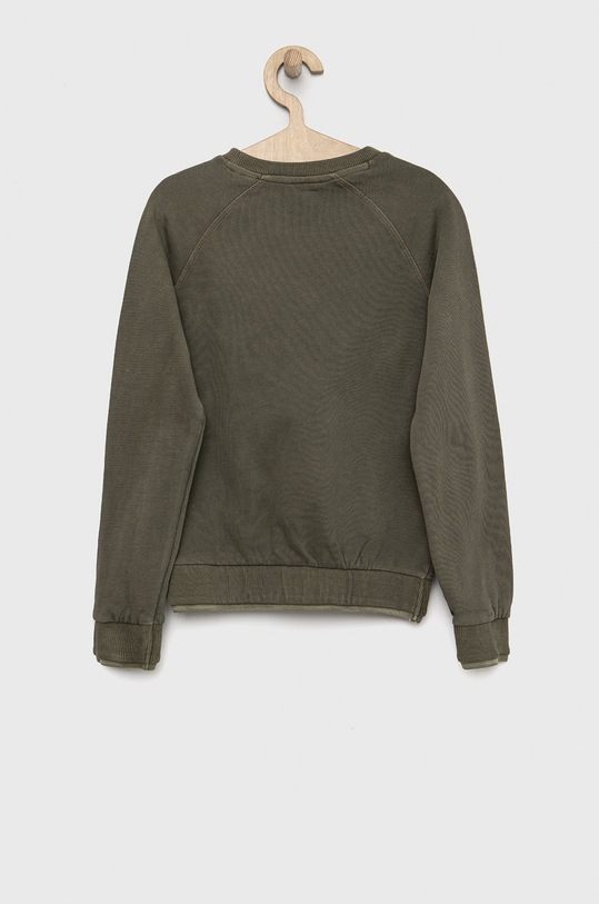 Guess bluza bawełniana dziecięca L2BQ05.KAD73 zielony AW22