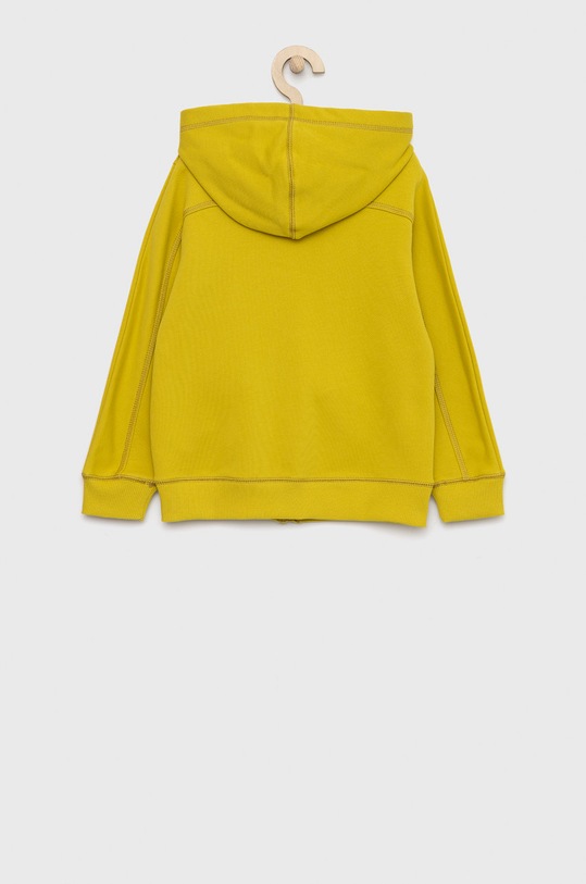 United Colors of Benetton bluza bawełniana dziecięca 3QLAC500W.G zielony AW22