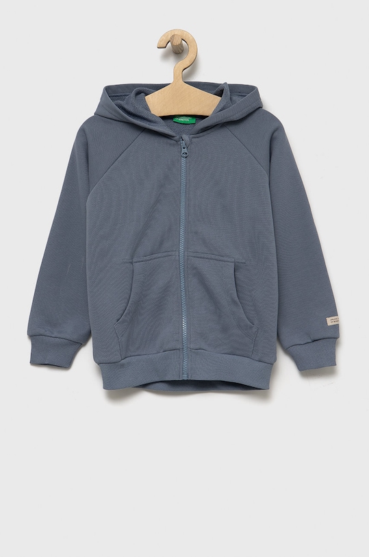 United Colors of Benetton bluza bawełniana dziecięca bawełna niebieski 3QLAG500T.P
