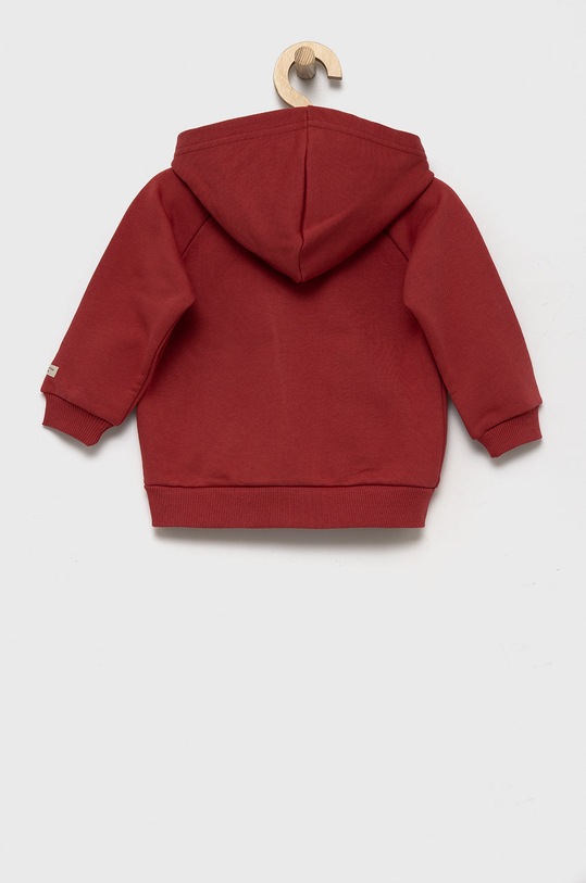 United Colors of Benetton bluza bawełniana dziecięca 3QLAG500T.P bordowy AW22