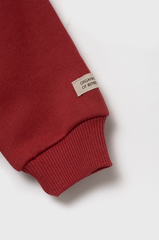 Chłopiec United Colors of Benetton bluza bawełniana dziecięca 3QLAG500T.P bordowy