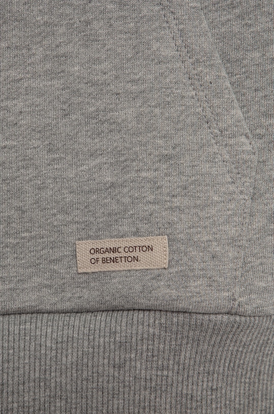 CHLAPEC Dětská bavlněná mikina United Colors of Benetton 3QLAG104X.P šedá