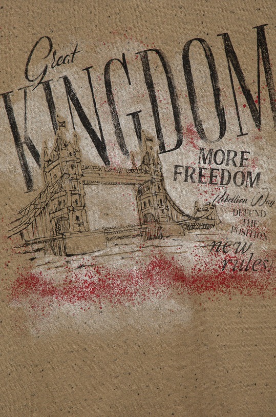 Chłopiec Sisley bluza dziecięca 3SOUX1020.G brązowy