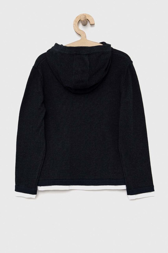 Παιδικό βαμβακερό πουλόβερ Pepe Jeans Logan Hoodie PB701146.594 σκούρο μπλε AW22