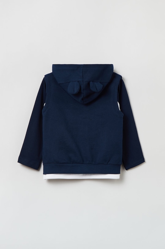 OVS komplet bawełniany niemowlęcy 1607611.Boy.9.36months. granatowy AW22