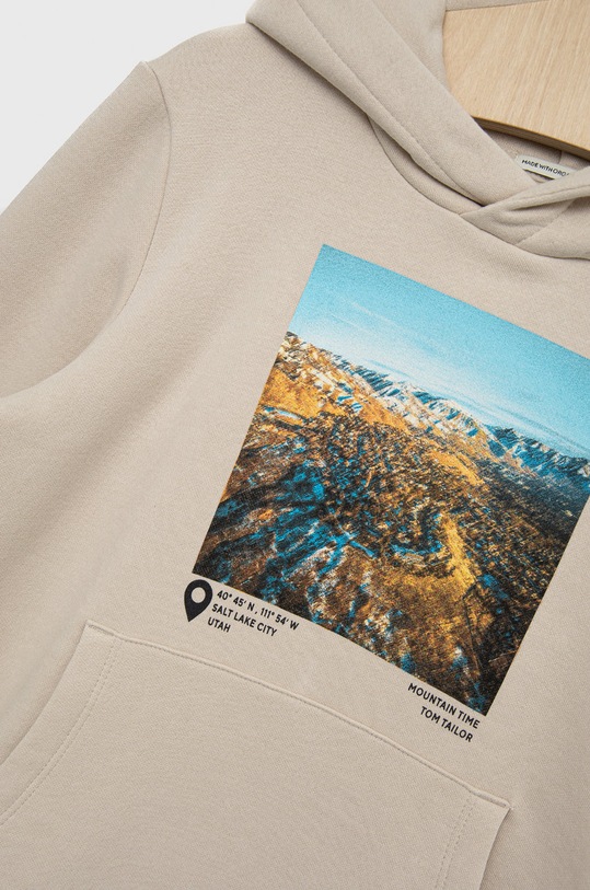 CHLAPEC Dětská mikina Tom Tailor 1033195 béžová