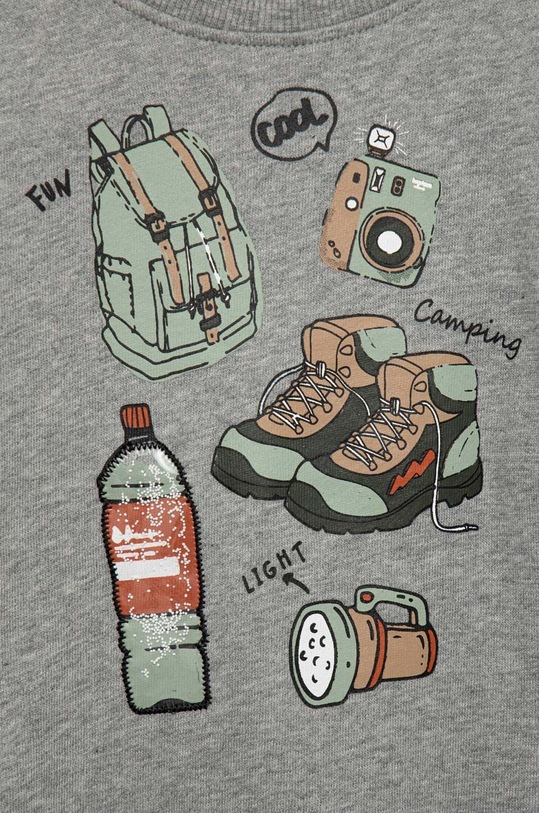 CHLAPEC Dětská bavlněná mikina Name it 13206791.GreyMelang šedá