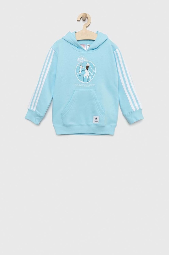 adidas Performance bluza dziecięca x Pixar z kapturem niebieski HI0998