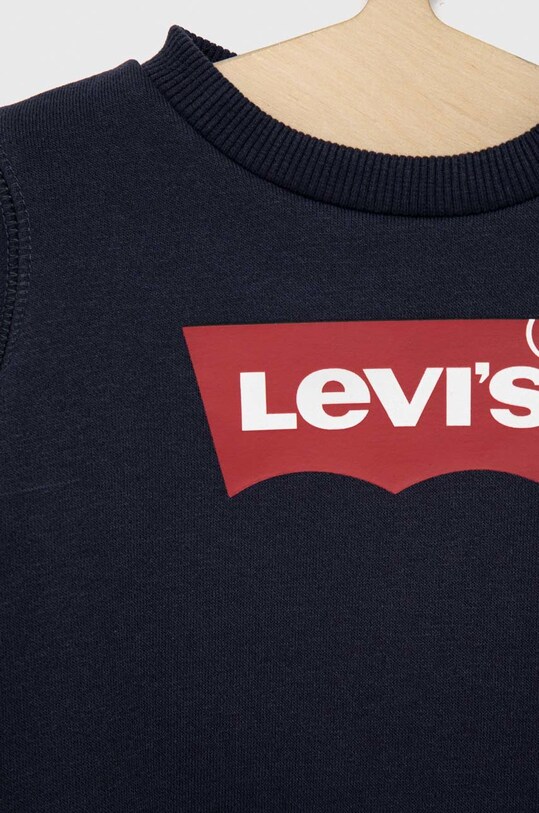 Хлопчик Дитяча бавовняна кофта Levi's 6E9079. темно-синій