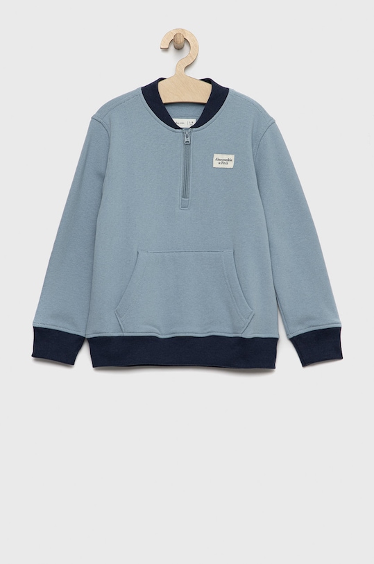 Dětská mikina Abercrombie & Fitch bez kapuce modrá KI222.2237