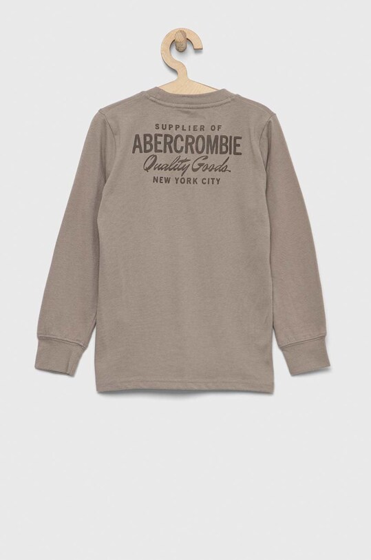 Abercrombie & Fitch longsleeve dziecięcy KI223.2716 szary AW22
