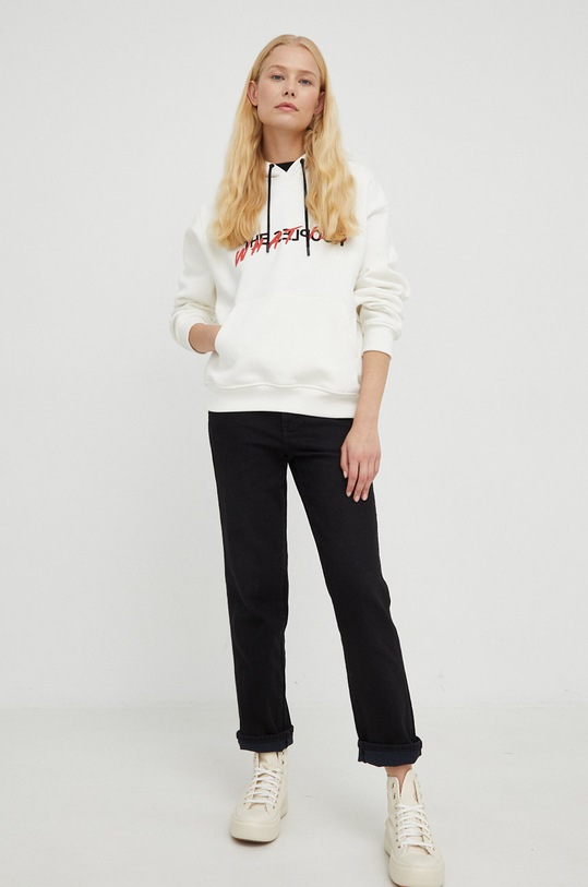 Бавовняна кофта The Kooples FSWE25079K бежевий AW22