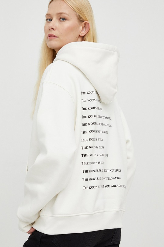 Бавовняна кофта The Kooples бежевий FSWE25079K