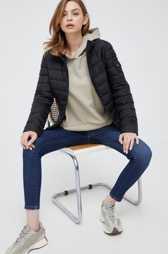 Bavlněná mikina Tommy Hilfiger WW0WW34701.9BYY béžová AW22