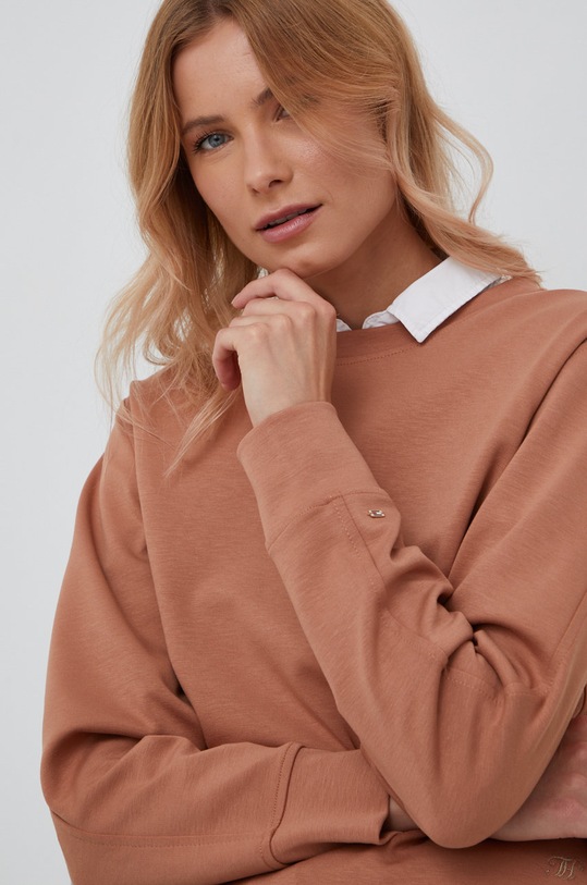 Mikina Tommy Hilfiger hnědá WW0WW34743.9BYY