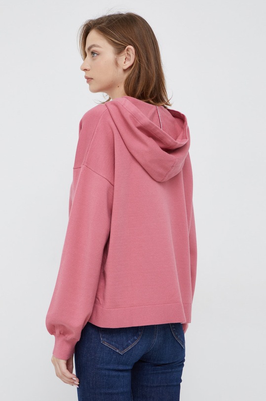 Odzież Tommy Hilfiger sweter WW0WW34895.9BYY różowy