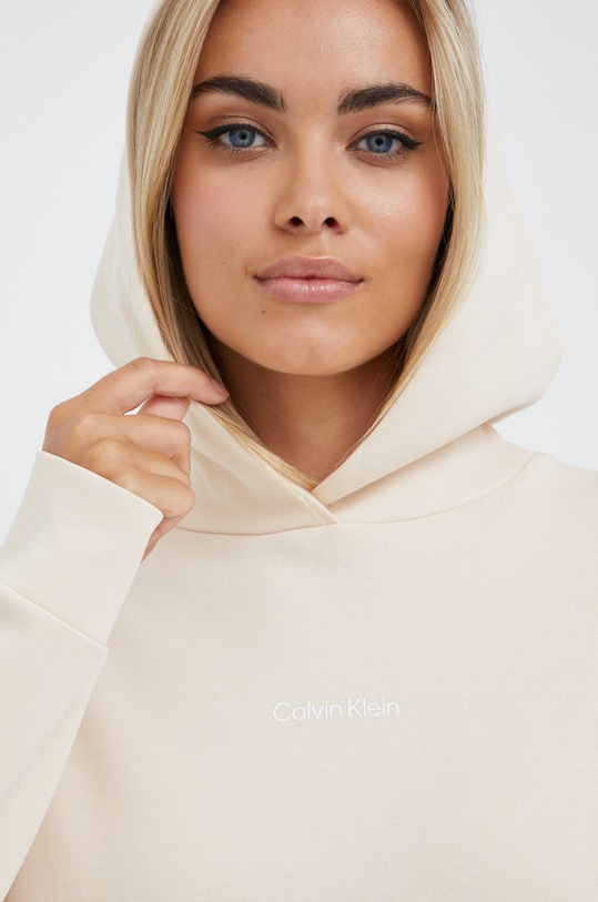 Mikina Calvin Klein s kapucí béžová K20K203868.9BYY