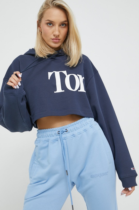 Mikina Tommy Jeans s kapucí námořnická modř DW0DW13577.9BYY