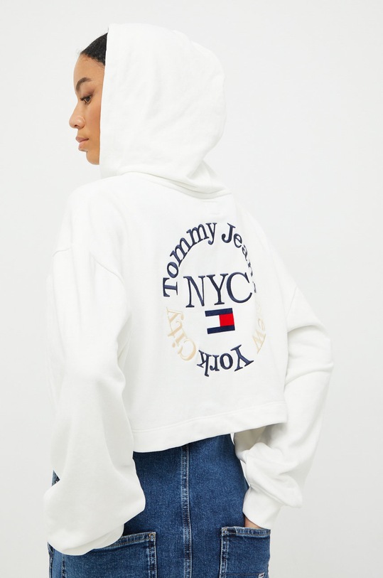 Îmbrăcăminte Tommy Jeans bluza DW0DW13570.9BYY alb