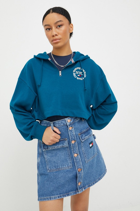 Îmbrăcăminte Tommy Jeans bluza DW0DW13570.9BYY turcoaz