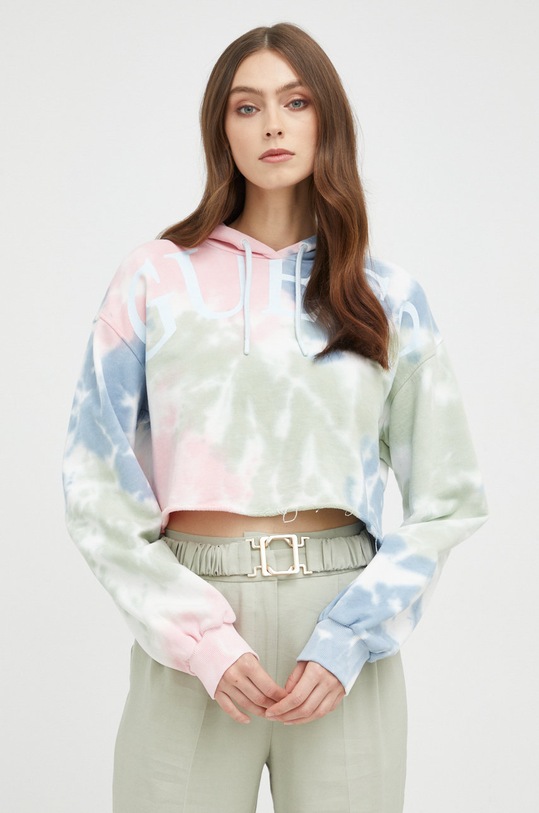 Guess bluza bawełniana nadruk multicolor W2GQ33.K9YI1