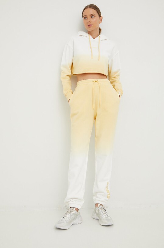 Guess bluza bawełniana V2YQ01.FL04Z żółty AW22