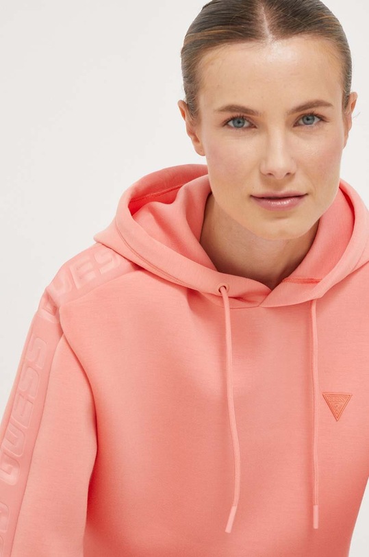 Guess bluza BRENDA nadruk pomarańczowy V2YQ18.K7UW2