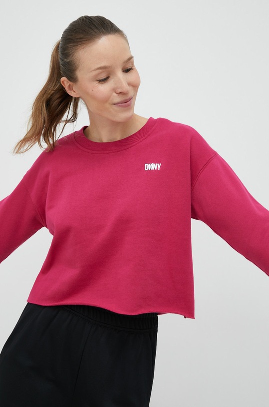 Dukserica Dkny bez uzorka roza DP2T9063