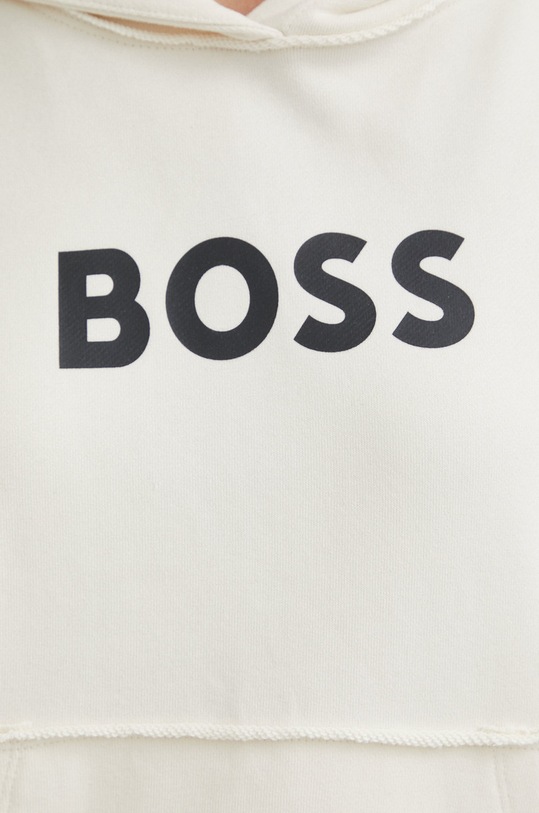 BOSS bluza bawełniana 50472199 beżowy