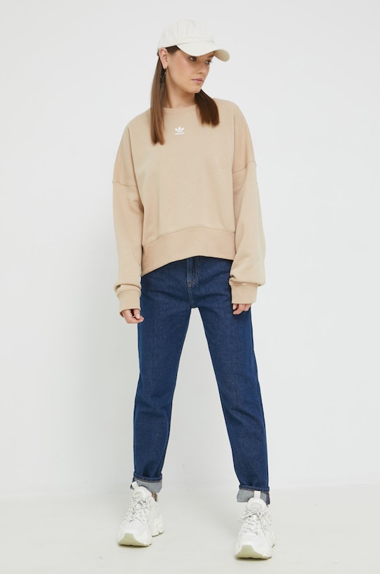 Mikina adidas Originals HJ7868 béžová SS23