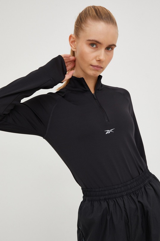Суичър за джогинг Reebok еластичен черен HI6934
