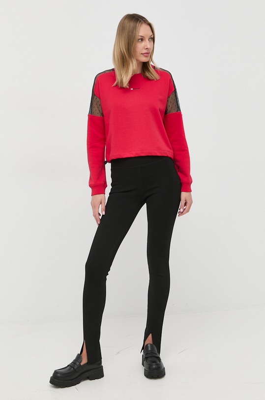 Red Valentino bluza 1R3MF10K6L2 czerwony AW22