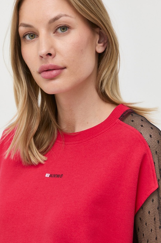Red Valentino bluza czerwony 1R3MF10K6L2