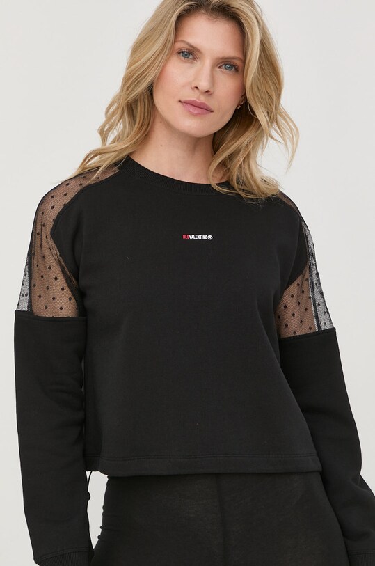 Bluza Red Valentino črna 1R3MF10K6L2